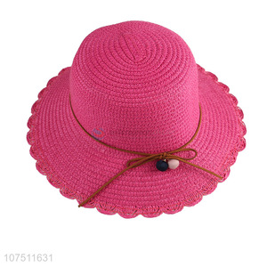 Best selling fashion girls summer paper straw hats sun hat