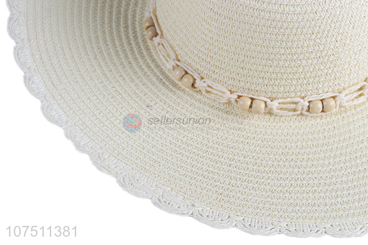 Custom graceful paper straw hat sun hat for ladies