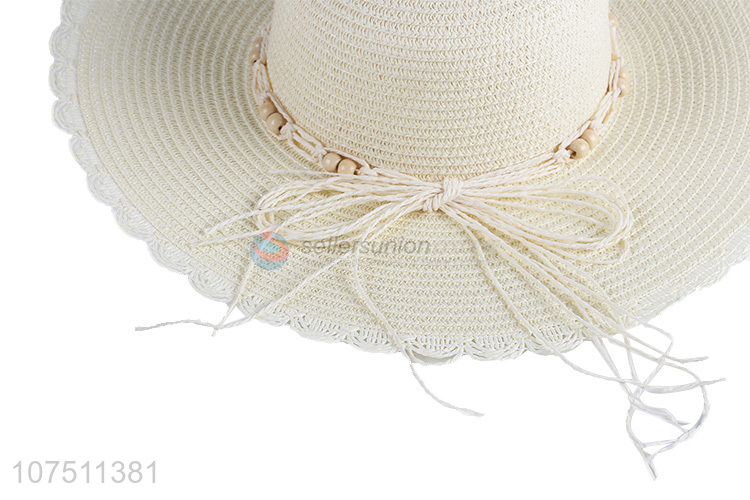 Custom graceful paper straw hat sun hat for ladies
