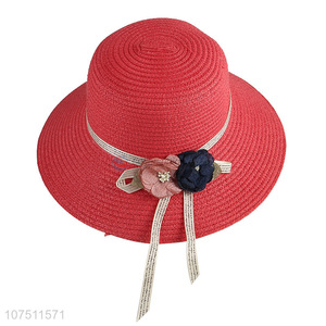 Hot products exquisite ladies paper straw hats women sun hat