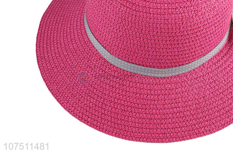 Factory price women summer paper straw hat sun hats bucket hat
