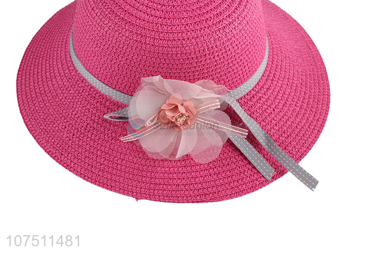 Factory price women summer paper straw hat sun hats bucket hat