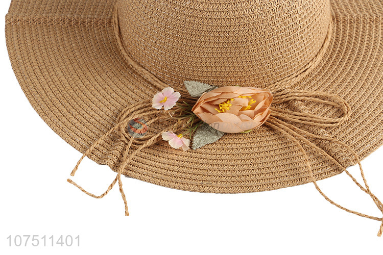 Hot products beautiful ladie summer sun hat beach straw hat