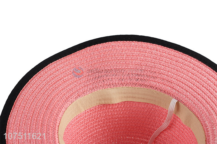 Low price graceful paper straw hat sun hat for children