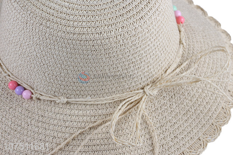 Wholesale graceful women paper straw hat floppy sun hat