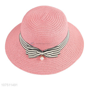 Good quality fashion ladies sun hat paper straw hat bucket hat
