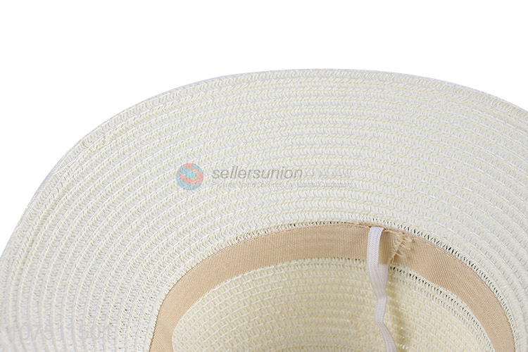 Low price graceful ribbon straw hat sun hat for ladies