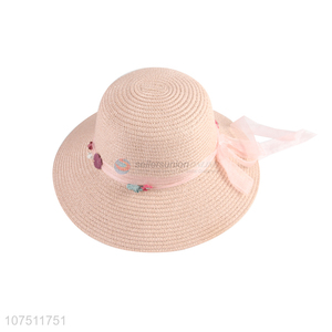 Most popular fashion women summer paper straw hats sun hat