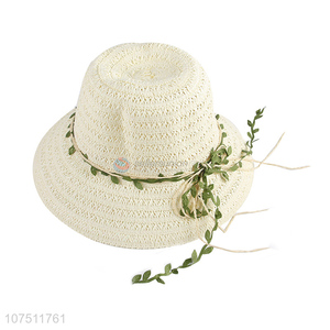 China factory beautiful ladies summer sun hat beach straw hat