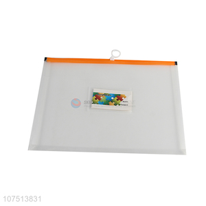 Hot Sale Plastic File Folder Document Pouch With Zipper