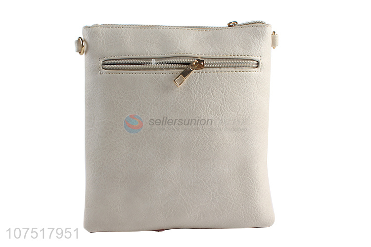 Good Quality PU Leather Single Shoulder Bag With Zipper