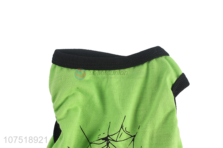 New design Halloween dog clothes spider printed dog vest jacket