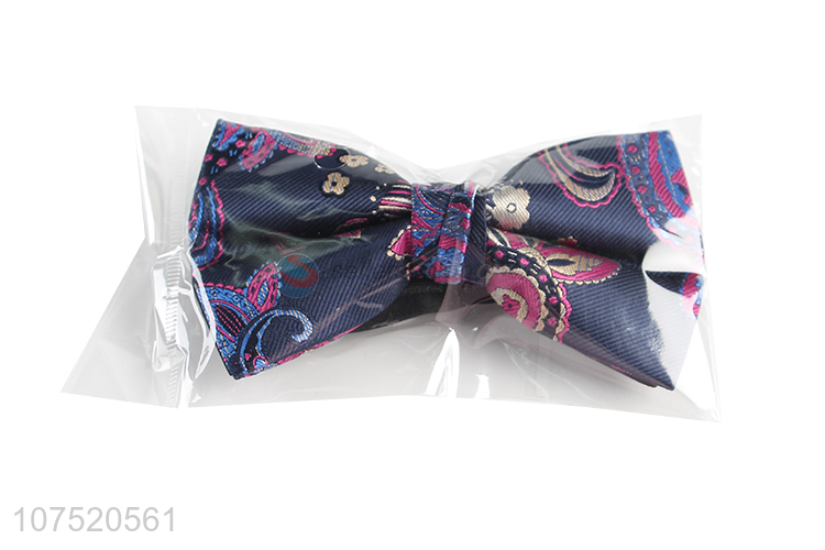 Hot sale trendy flower jacquard men's bow tie