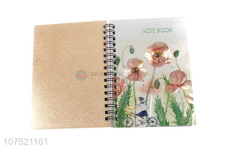 Most popular exquisite pattern a6 spiral notebook school & office supplies