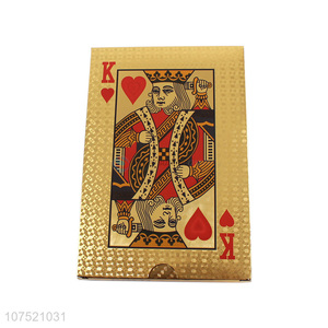 Factory direct sale gold foil playing cards gold games
