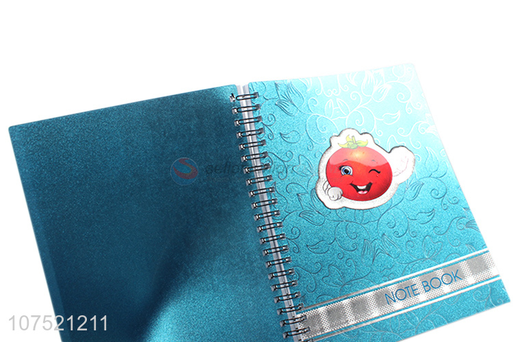 Factory price glitter a5 spiral notebook glitter spiral journal for school