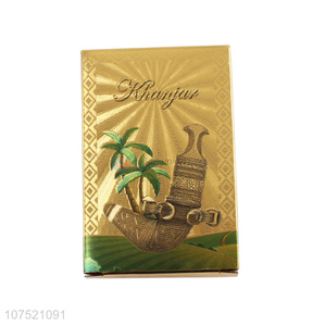 China factory durable waterproof gold foil <em>poker</em> <em>cards</em>