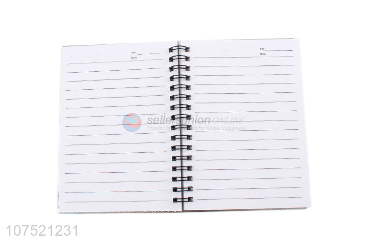 Promotional hard cover a5 spiral notebook glitter student notebooks