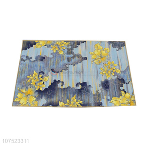 Modern Style Color Printing Rectangle Floor Mat