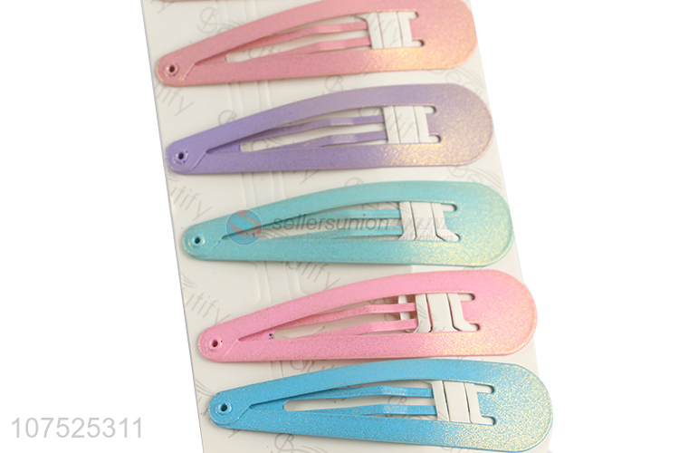 Best selling Korean style iron hairpins hair clips for girls