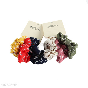 China factory women girls elastic hair scrunchies accessories