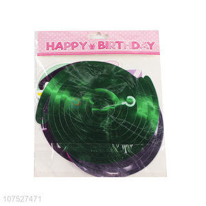 Wholesale Birthday Decoration Foil Swirls Banner Spiral Ornaments