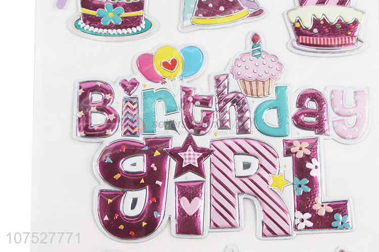 Custom Birthday Party Decoration Stickers Fashion Ornaments