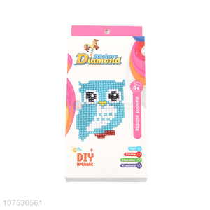 New arrival owl pattern kids puzzle toys diamond painting stickers