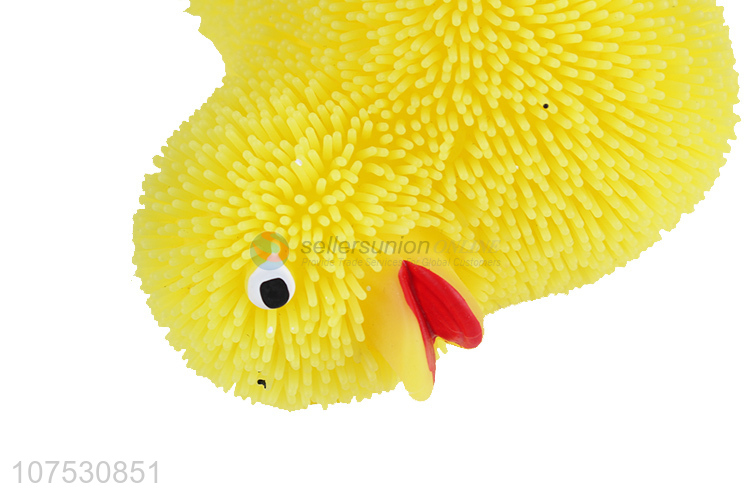 Good sale light up duck squeeze stress relief toy puffer ball