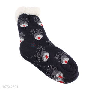 Wholesale Winter Warm Socks Christmas Gift Adult Floor Indoor Anti Slip Socks