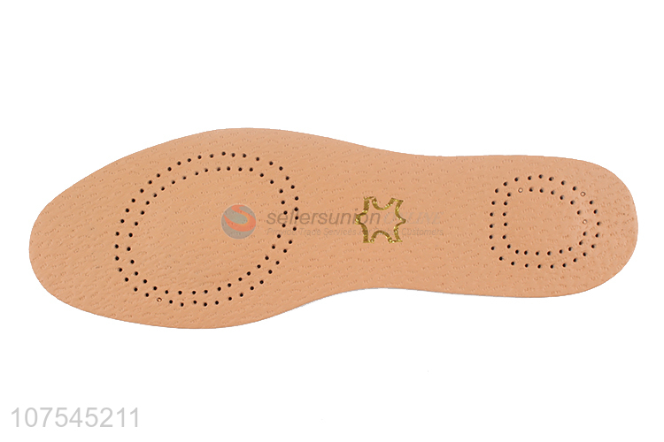 Wholesale High Quality Breathable Genuine Pigskin Latex Comfortable Insoles