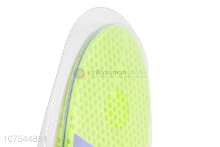 Competitive Price Fluorescent Green Honeycomb Breathable Insoles For Men