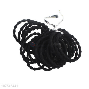 Competitive Price Fashion Hair Accessories Black Elastic Hair Ring