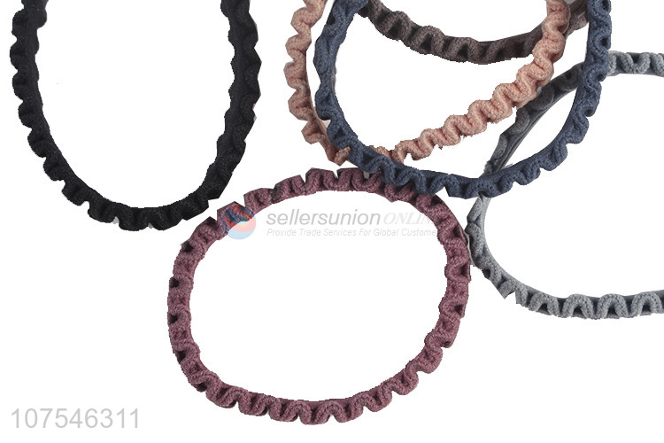 Wholesale Fashion Simple Solid Color Hair Band Elastic Hair Ring