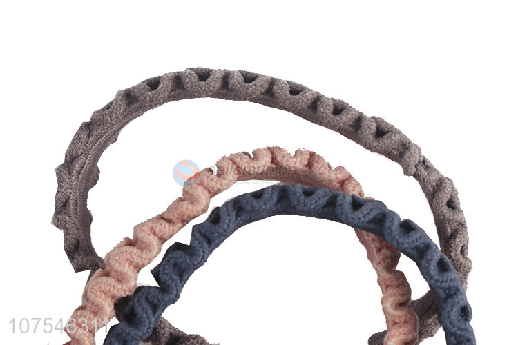 Wholesale Fashion Simple Solid Color Hair Band Elastic Hair Ring