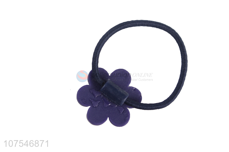 Wholesale Cute Flower Design Elastic Hair Ring Girls Hair Accessories