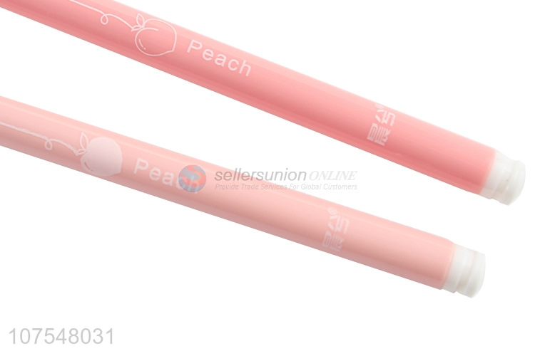 Low price peach scented plastic gel ink pen students stationery