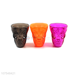 Competitive Price Skull Shape Colorful Plastic Cup For Halloween