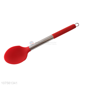 Best Quality Stainless Steel Handle Silicone Cooking Spoon