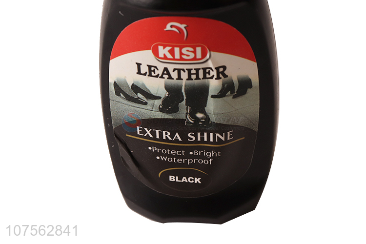 Wholesale bright waterproof 75ml black liquid shoe polish