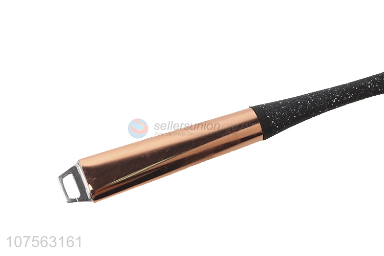 Good Quality Kitchenware Solid Turner With Rose Gold Stainless Steel Handle