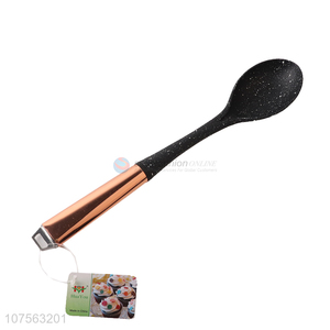 Best Price Cooking Tools Nylon Spoon With Rose Gold Stainless Steel Handle