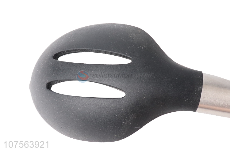 Popular products stainless steel handle silicone slotted spoon kitchen utensils