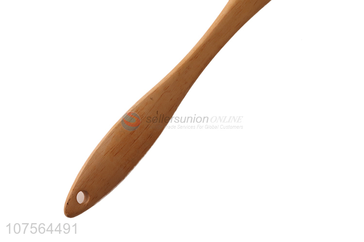 New Design Silicone Soup Ladle With Wooden Handle