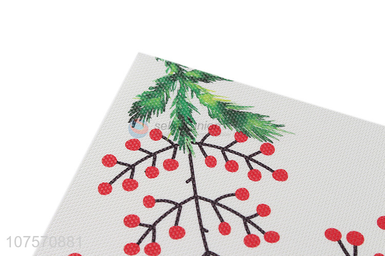 Wholesale eco-friendly customized logo printed pvc table mat for kitchen