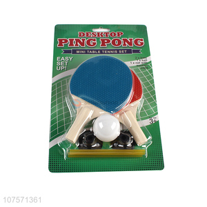 Wholesale Mini Table Tennis Set Desktop Ping Pong Sports Set
