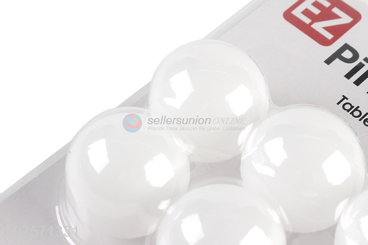 Cheap And Good Quality White Table Tennis Balls 6 Pack