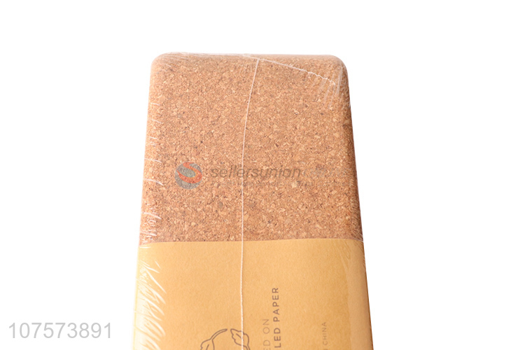 Good quality fitness training assistance natural cork yogo brick