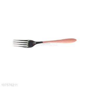 Hot Selling Cutlery Silver Stainless Steel Fork With Pink Handle