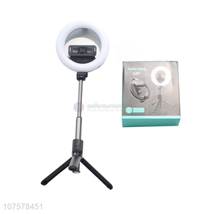 High quality mobile phone live broadcast led ring light selfie tripod with 3 colors changing
